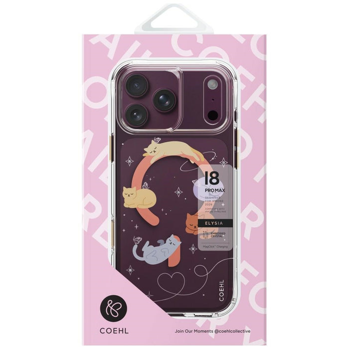 Uniq Coehl Elysie Магнитен Калъф за Зареждане за iPhone 18 Pro Max / 17 Pro Max - Многоцветен