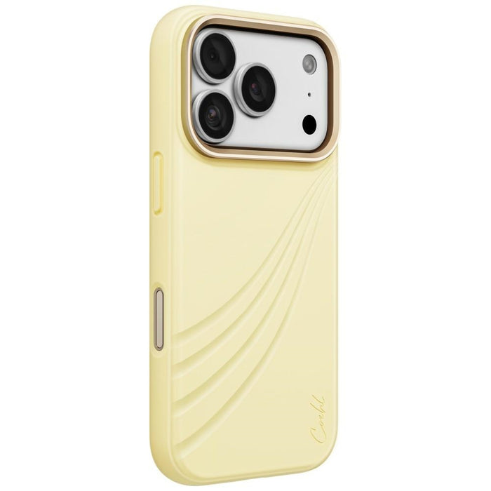 Uniq Coehl Serina магнитен калъф за зареждане за iPhone 18 Pro / 17 Pro - жълт