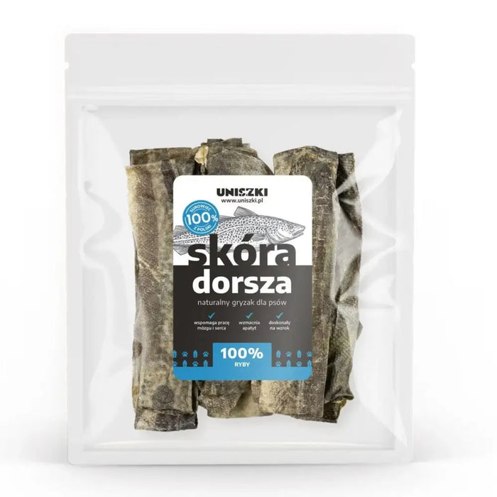 UNISZKI Cod Skin - Лакомство за кучета - 100гр
