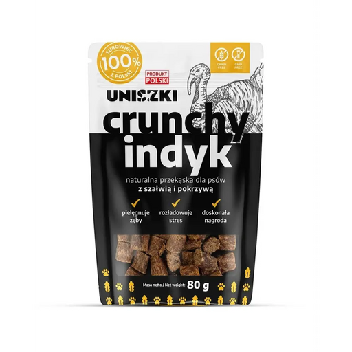 UNISZKI Crunchy Turkey with Sage and Nettle - Лакомство