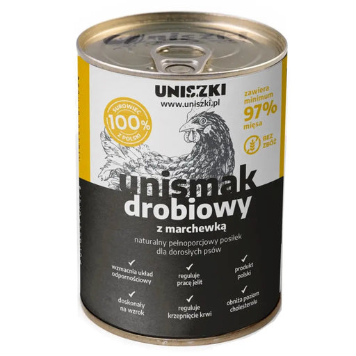 UNISZKI Unismak Пиле с моркови - Мокра храна за кучета