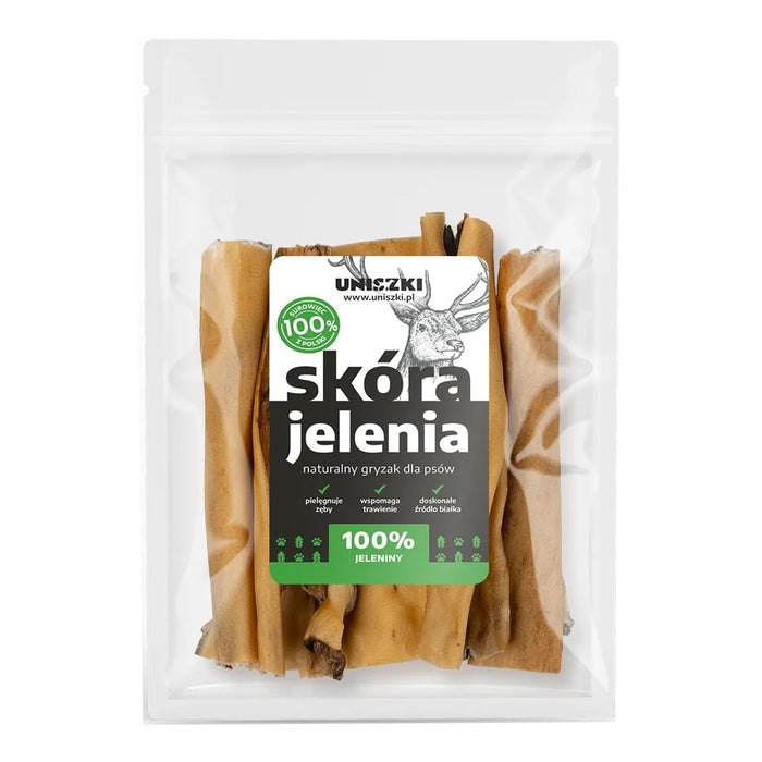 UNISZKI Лакомство за кучета с еленова кожа - 100 г