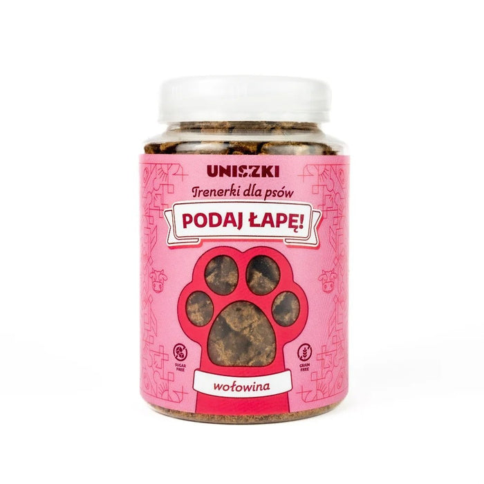UNISZKI Podaj łapę Телешко - лакомство за кучета - 210гр