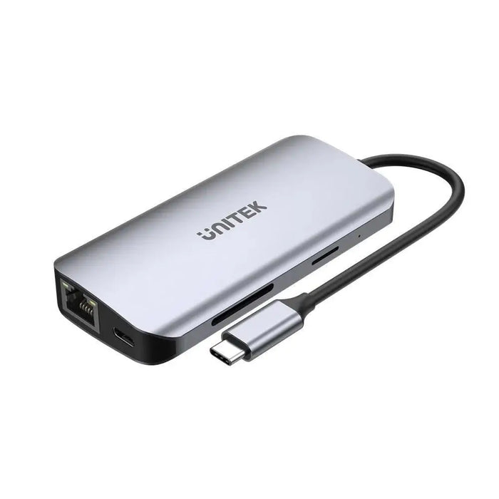 UNITEK ACTIVE HUB USB-C 2X HDMI 4K RJ45 PD 100W