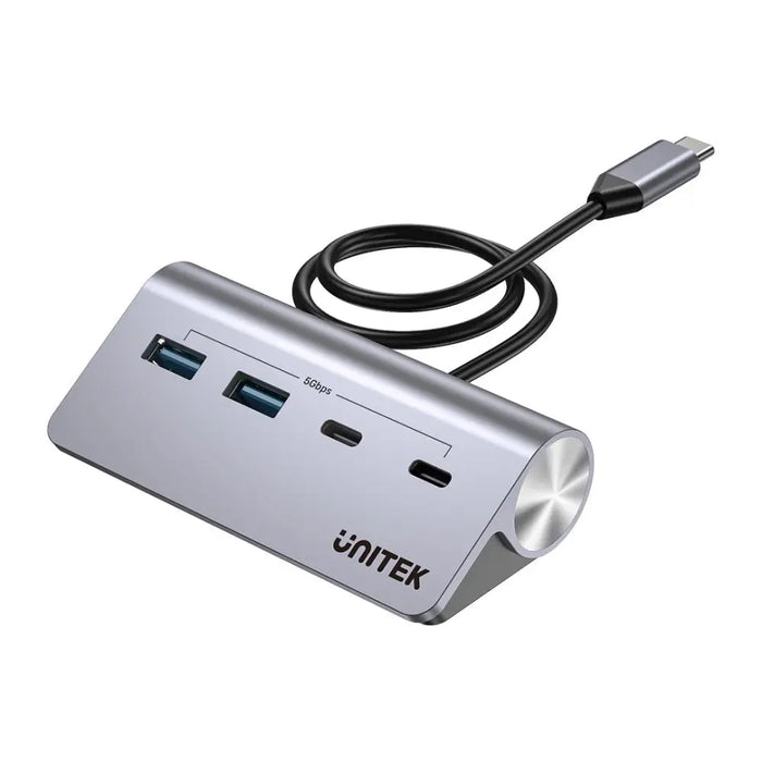 UNITEK АЛУМИНИЕВ USB-C ХЪБ 2X USB-A 2X USB-C 5GBPS