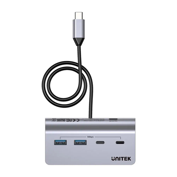 UNITEK АЛУМИНИЕВ USB-C ХЪБ 2X USB-A 2X USB-C 5GBPS