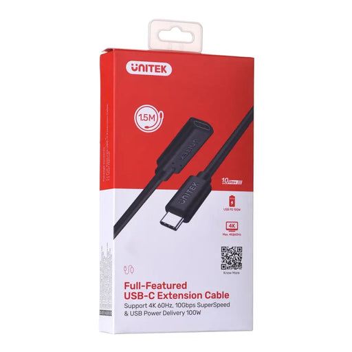 UNITEK C14086BK-1.5M USB кабел USB 3.2 Gen 2 (3.1 Gen 2)
