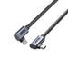UNITEK C14147ABK01-0.5M - USB C 90°/90° PD 100W M/M 1M