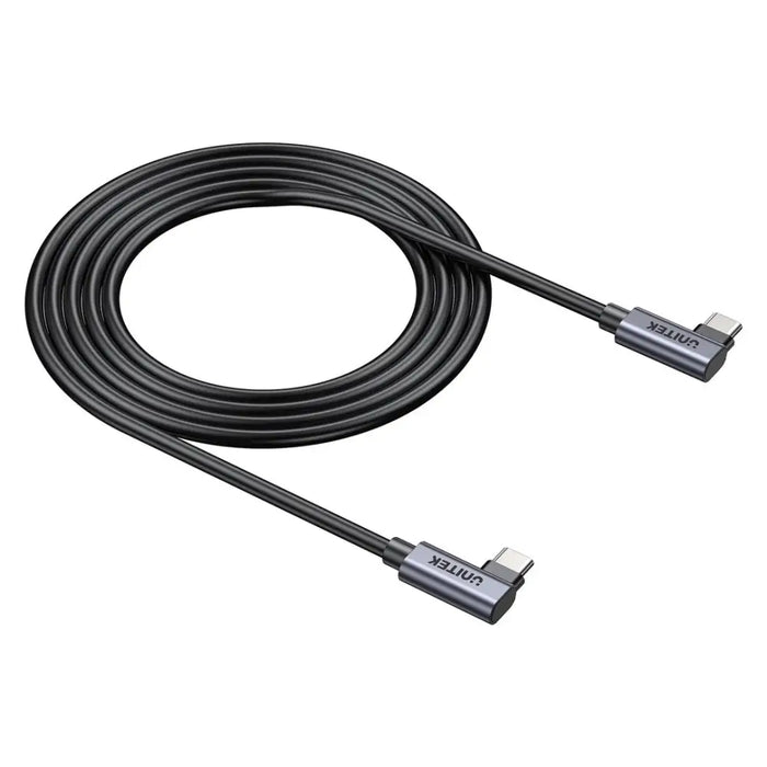UNITEK C14147ABK01-0.5M - USB C 90°/90° PD 100W M/M 1M