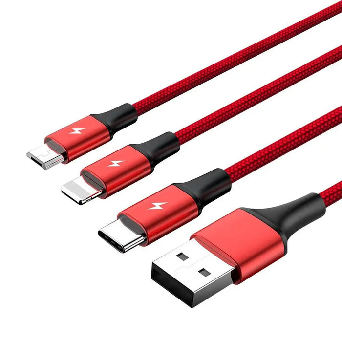 UNITEK C4049RD USB кабел 1.2 m USB A USB C/Micro-USB