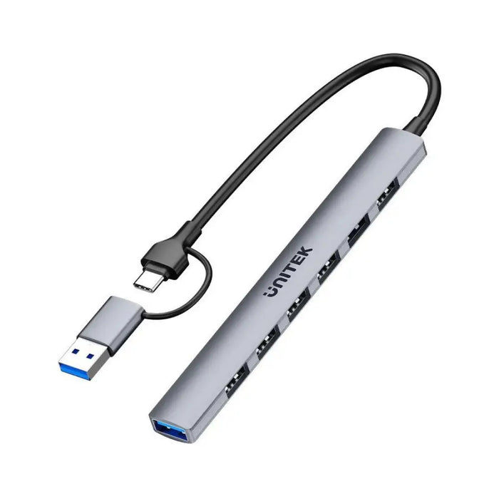Unitek H1209AGY01 USB-A 5Gbps 7в1 USB хъб