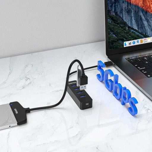 UNITEK ХЪБ USB-A 4X USB-A 3.1 АКТИВЕН 10W H1117A