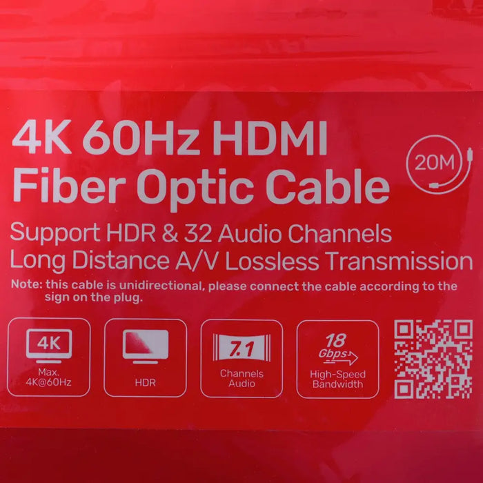 UNITEK HDMI КАБЕЛ 2.0 4K 60HZ AOC-20M