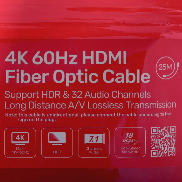 UNITEK HDMI КАБЕЛ 2.0 AOC 4K 60HZ 25M