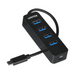 UNITEK HUB USB-C 4XUSB-A 3.1 АКТИВЕН 10 ВАТА H1117B
