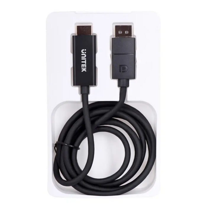 UNITEK КАБЕЛ DisplayPort 1.2 HDMI 4K@60HZ 1,8M V1608A