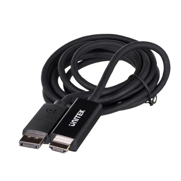 UNITEK КАБЕЛ DisplayPort 1.2 HDMI 4K@60HZ 1,8M V1608A