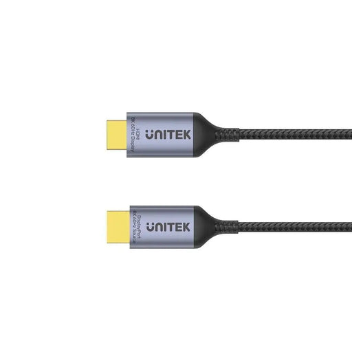 UNITEK КАБЕЛ DISPLAYPORT 1.4 КЪМ HDMI 2.1 8K 1.8M