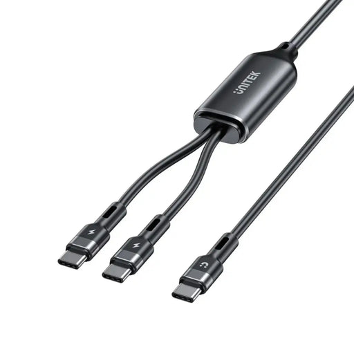 UNITEK USB-C 2-в-1 PD 100W СИЛИКОНОВ КАБЕЛ 1.8M