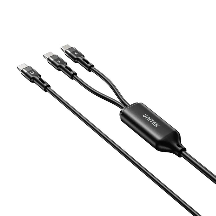 UNITEK USB-C 2-в-1 PD 100W СИЛИКОНОВ КАБЕЛ 1.8M