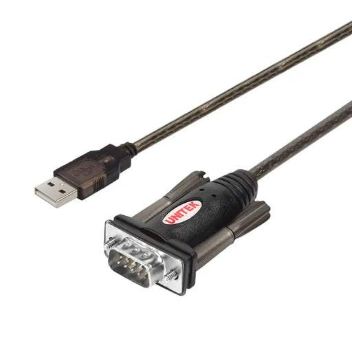 UNITEK Y-105 сериен кабел Черен 1.5 m USB Type-A DB-9