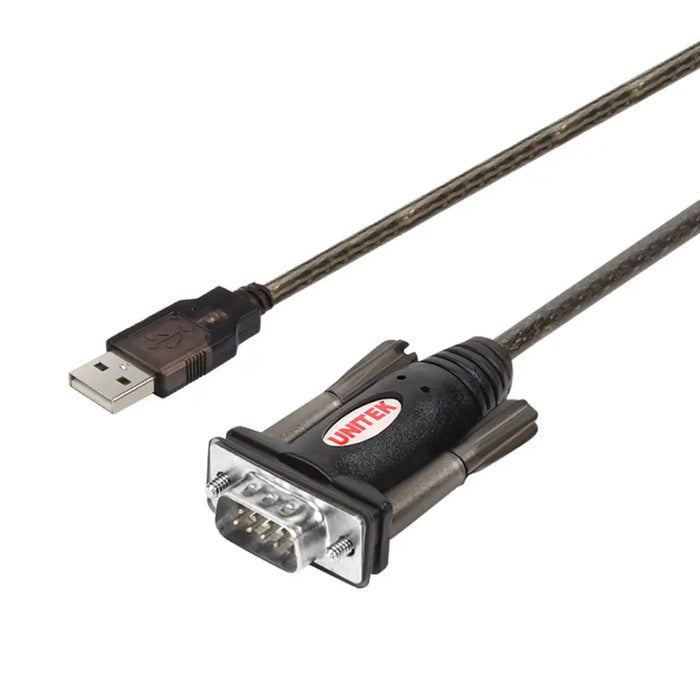 UNITEK Y-105 сериен кабел Черен 1.5 m USB Type-A DB-9