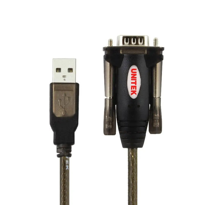UNITEK Y-105 сериен кабел Черен 1.5 m USB Type-A DB-9