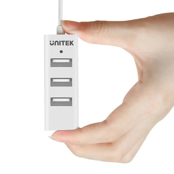 UNITEK Y-2146 интерфейсен хъб USB 2.0 480 Mbit/s Бял