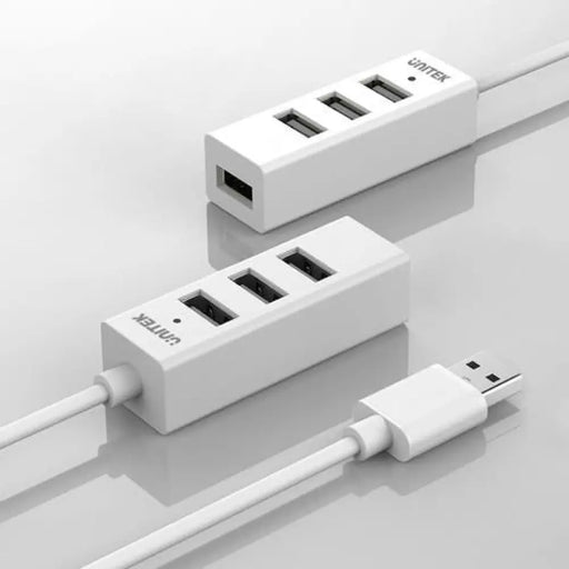 UNITEK Y-2146 интерфейсен хъб USB 2.0 480 Mbit/s Бял