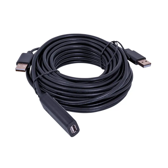 UNITEK Y-278 USB кабел USB 2.0 10 m 2 x USB A USB A Черен
