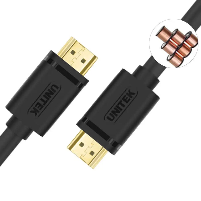 UNITEK Y-C138M HDMI кабел 2 м HDMI Тип A (Стандартен) Черен