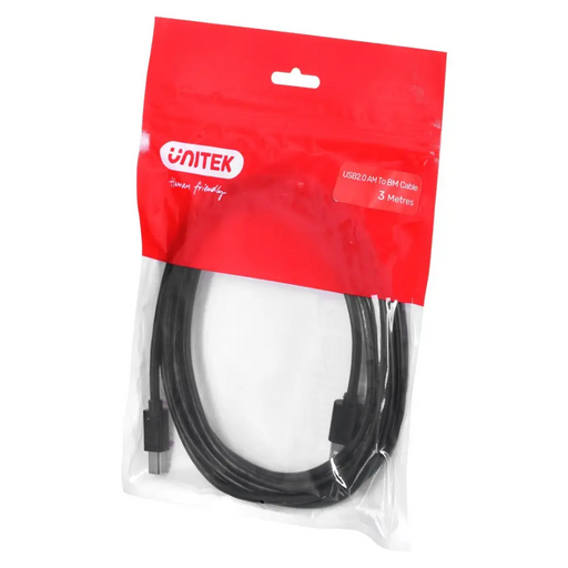 UNITEK Y-C420GBK USB кабел USB 2.0 3 м USB A USB B Черен