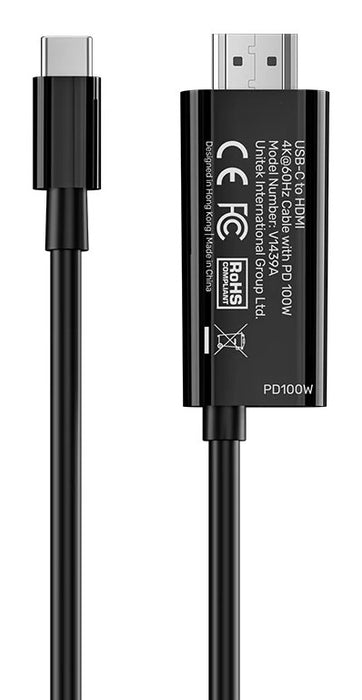 UNITEK V1439ABK01 USB графичен адаптер 3840 x 2160 пиксела Черен