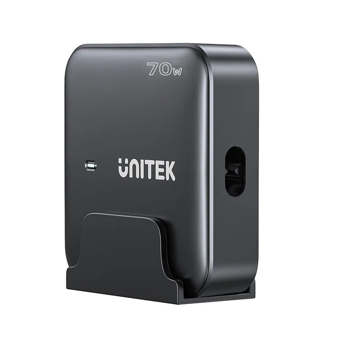 Мрежово зарядно устройство GaN - Unitek P1228ABK01-EU | 70W 2x USB-C 2x USB-A