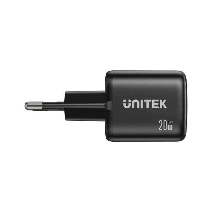 UNITEK 2x GAN 20W мрежово зарядно устройство, черно