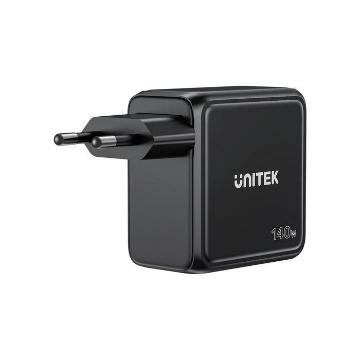 Зарядно устройство UNITEK GAN с дисплей, 140W, 3xUSB-C