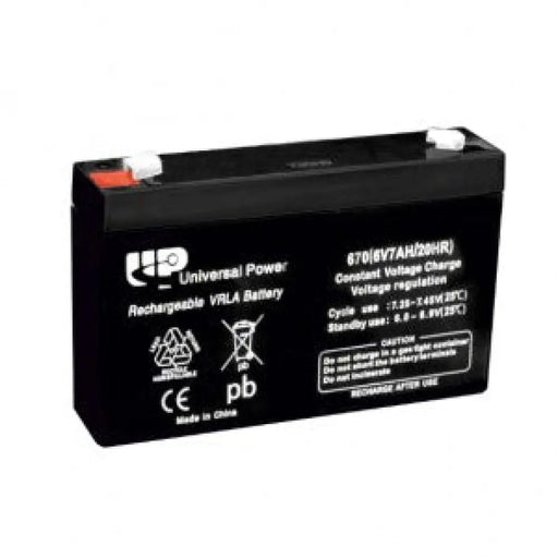 UNIVERSAL POWER GB6-7 VRLA 6V 7AH