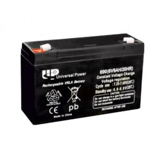 UNIVERSAL POWER GB6-9 VRLA 6V 9AH