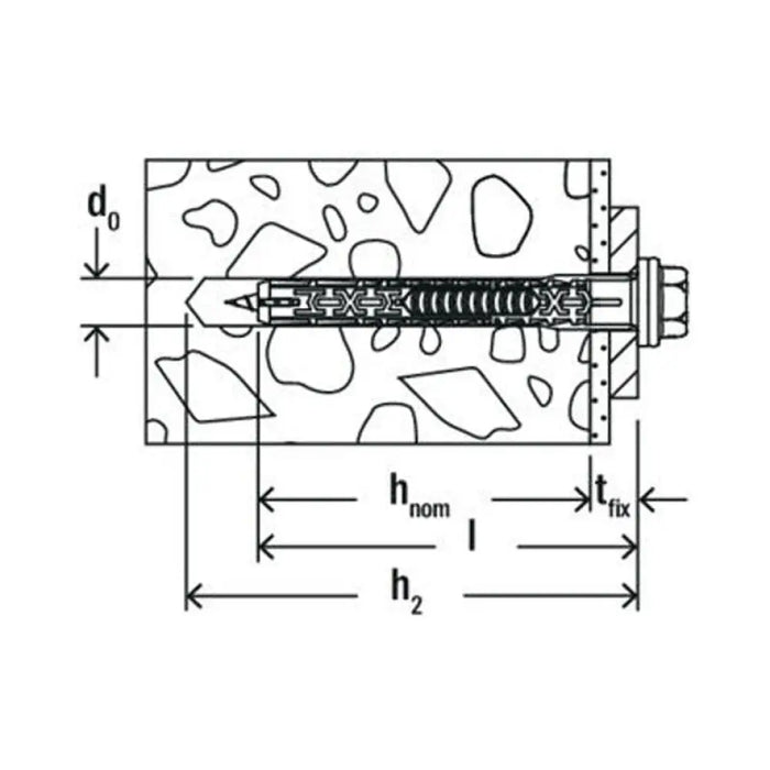 УНИВЕРСАЛЕН ДЮБЕЛ С ВИНТ 10X80 FUS K 4 БР. FISCHER DUOXPAND