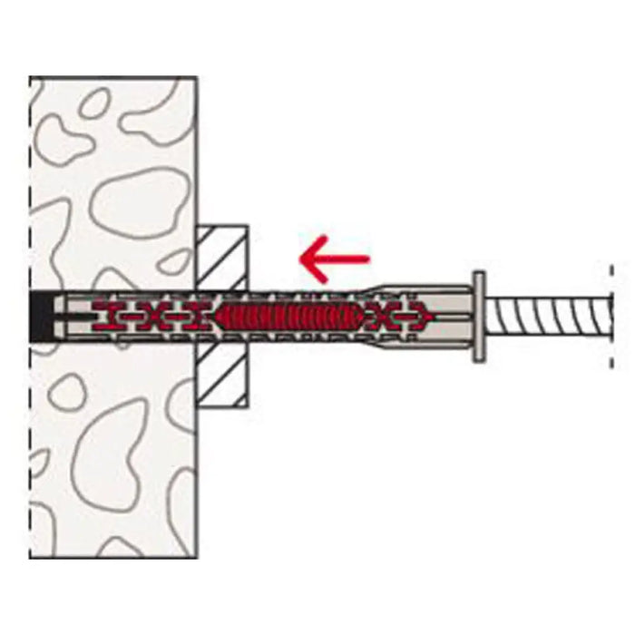 УНИВЕРСАЛЕН ДЮБЕЛ С ВИНТ 10X100 FUS K 4 БР. FISCHER DUOXPAND