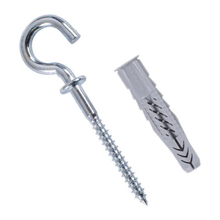 УНИВЕРСАЛЕН ДЮБЕЛ С КУКА Ф8X50ММ 4 БРОЯ FISCHER UX RHK