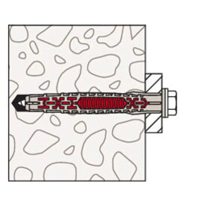 УНИВЕРСАЛЕН ДЮБЕЛ С ВИНТ 10X160 FUS K 4 БР. FISCHER DUOXPAND