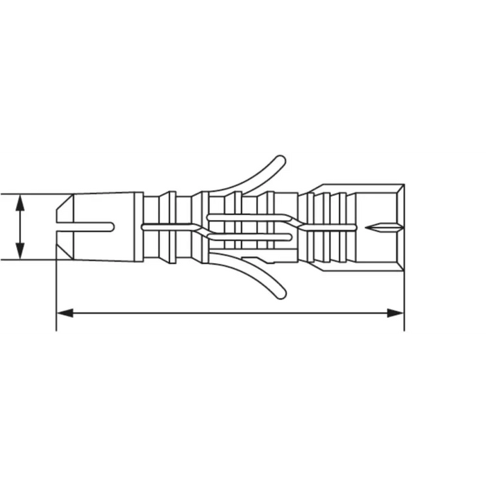 УНИВЕРСАЛЕН ДЮБЕЛ NL 10X50MM WBOX 50БР.