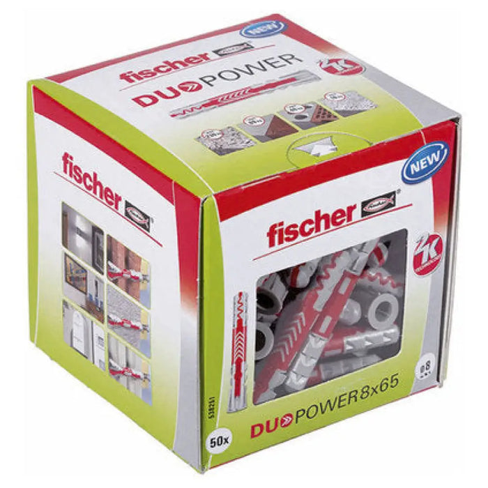 УНИВЕРСАЛЕН ДЮБЕЛ Ф8X65ММ 50 БРОЯ FISCHER DUOPOWER