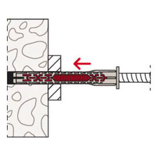 УНИВЕРСАЛЕН ДЮБЕЛ С ВИНТ 8X80 FUS K 4 БР. FISCHER DUOXPAND
