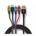Универсален кабел за зареждане 4 в 1 I-BOX USB IKUM4W1