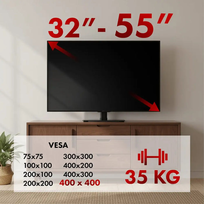 Универсална стойка за телевизор Maclean за RTV шкаф стойка
