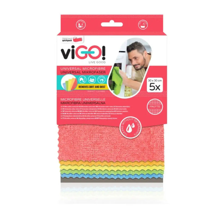 УНИВЕРСАЛНИ МИКРОФИБЪРНИ КЪРПИ 5 БР. PREMIUM VIGO