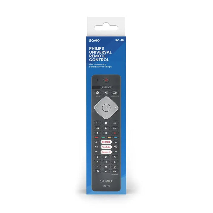 Универсално дистанционно Savio/заместител за Philips TV
