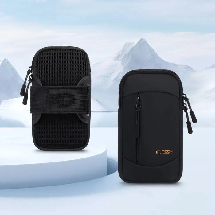 Универсална спортна лента Tech-Protect M6 - черна и оранжева